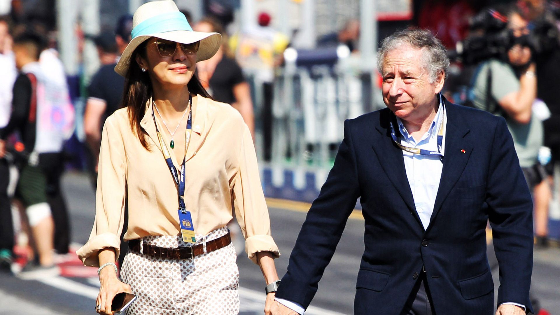 Michelle Yeoh y Jean Todt