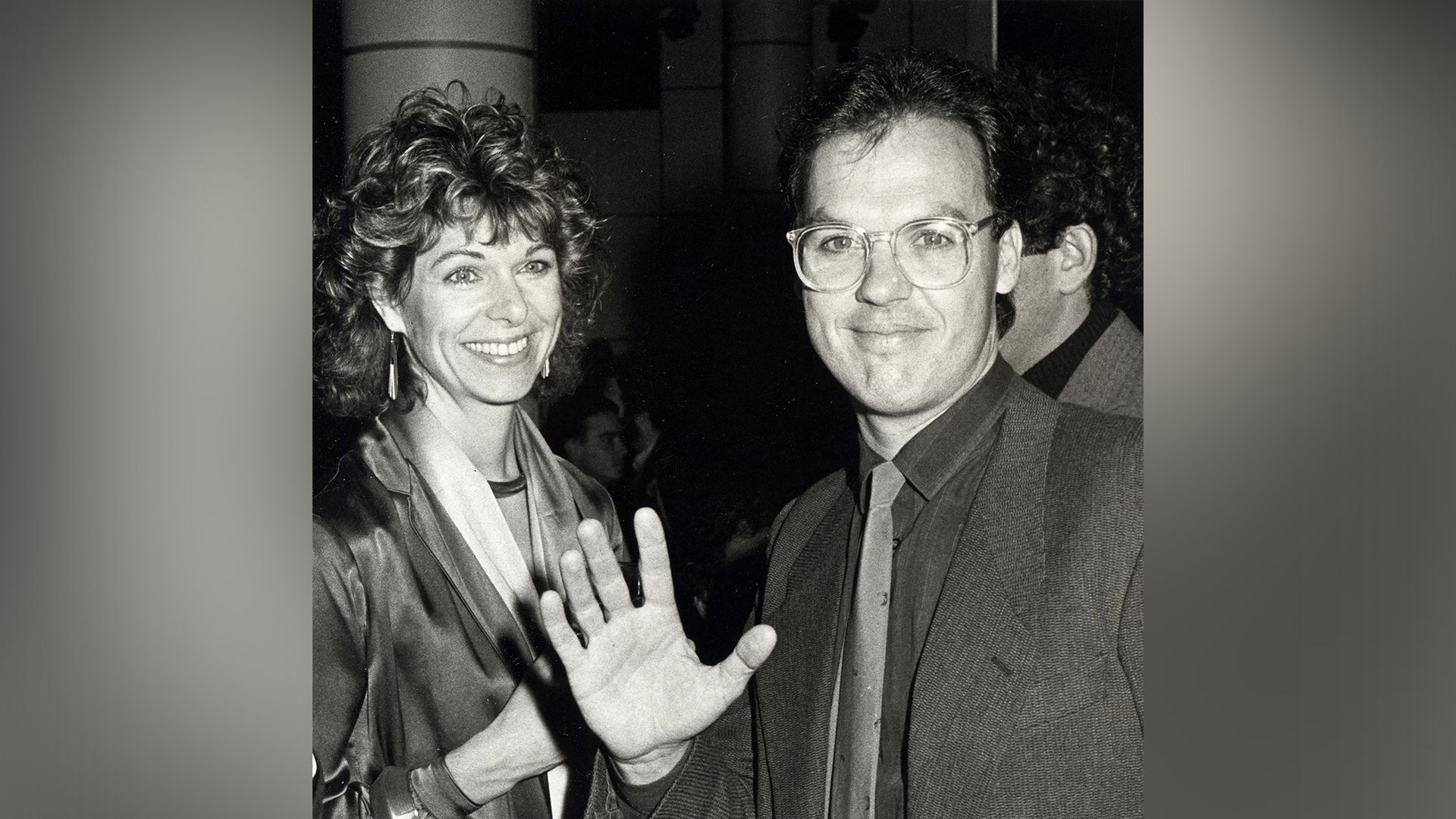 Michael Keaton y Caroline McWilliams