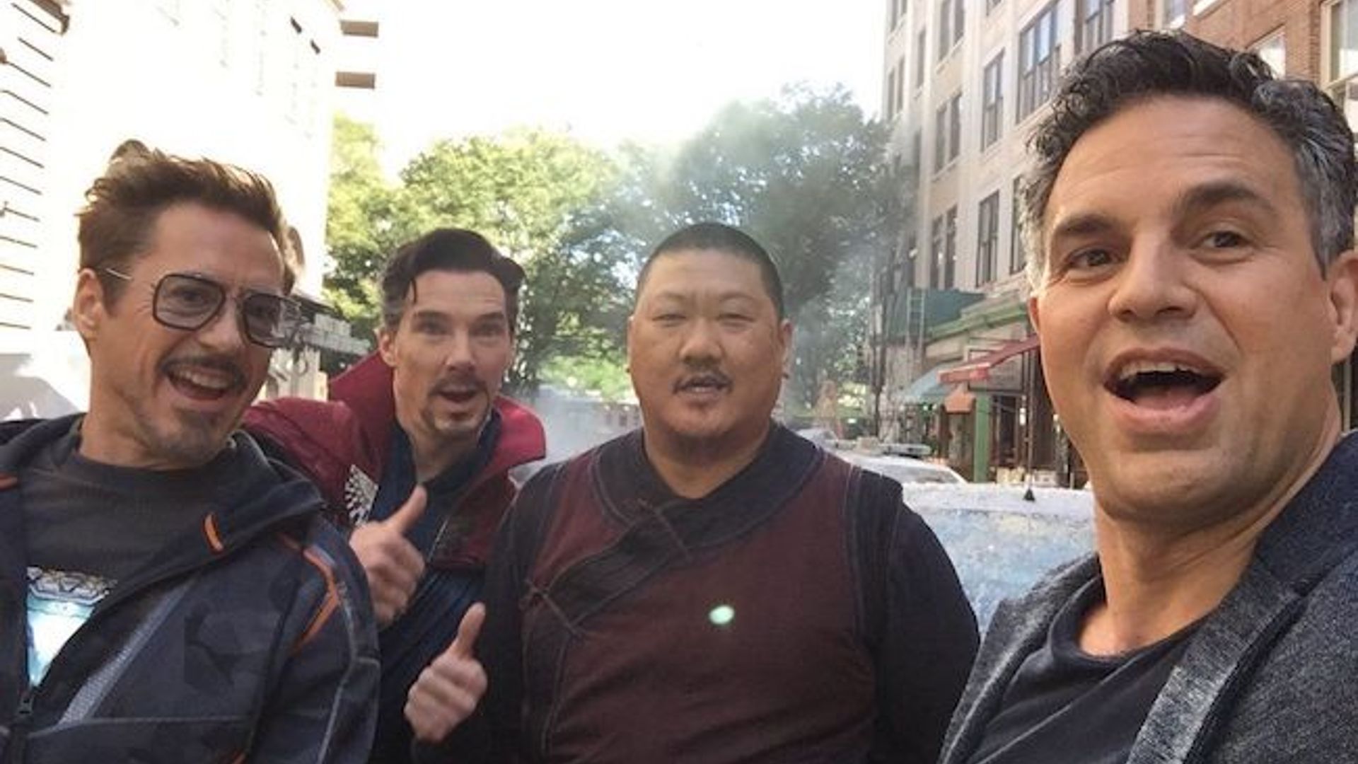 Benedict Wong en el set de 'Avengers: Endgame'
