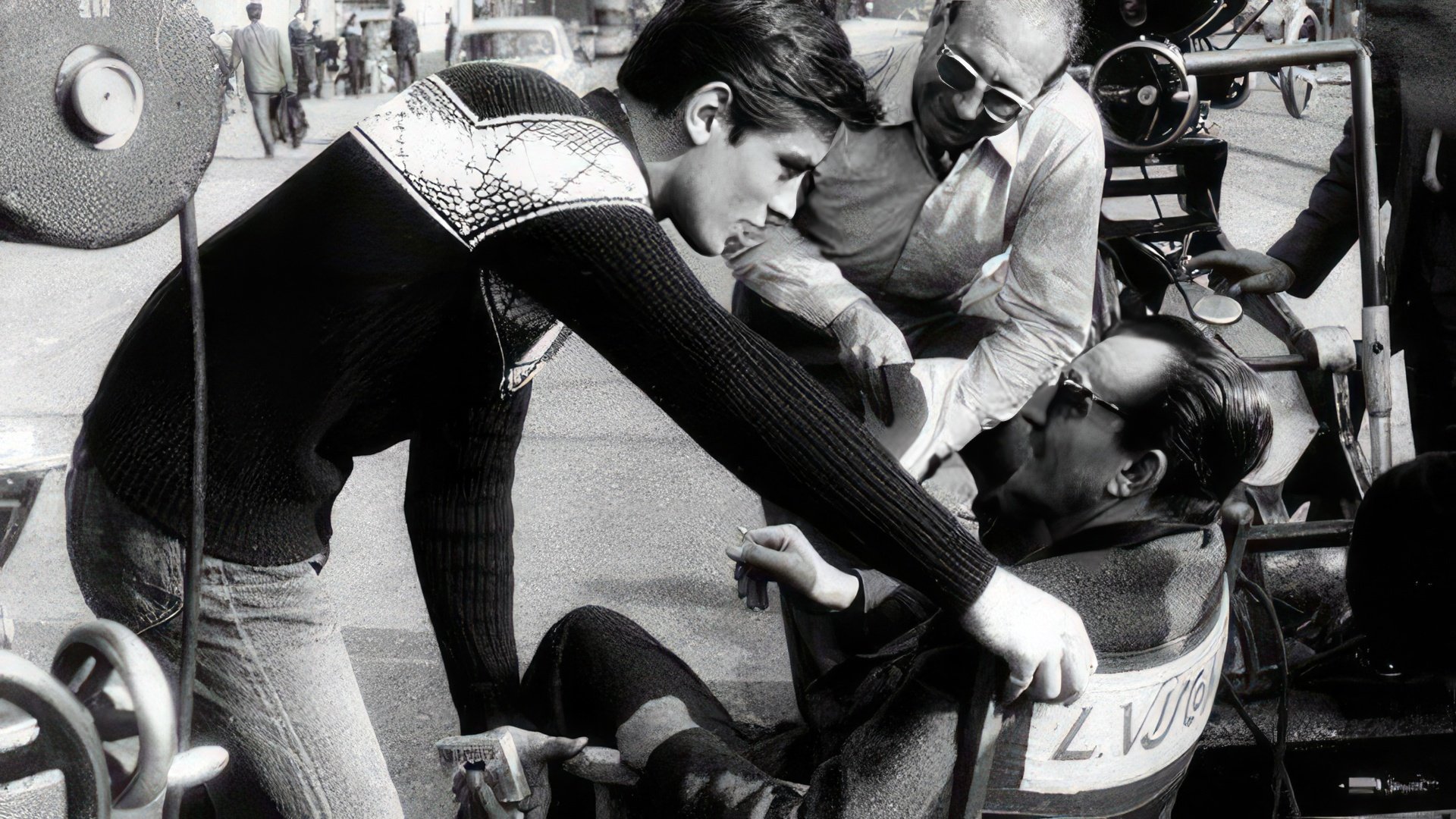 Alain Delon y Luchino Visconti
