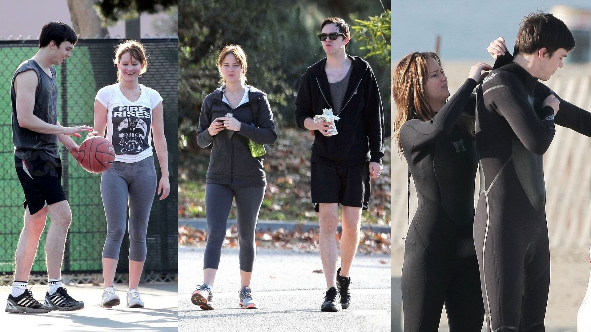Nicholas Hoult y Jennifer Lawrence