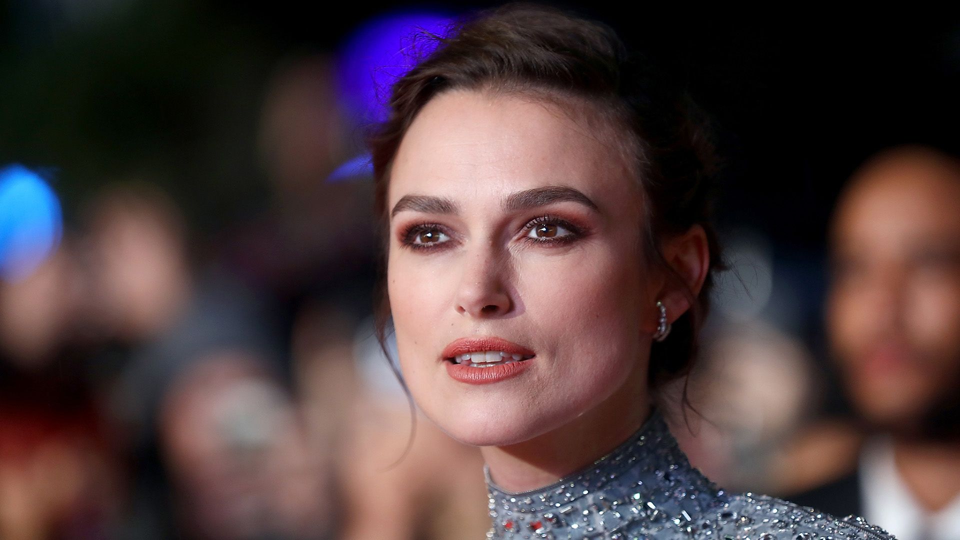 Actriz Keira Knightley en primer plano