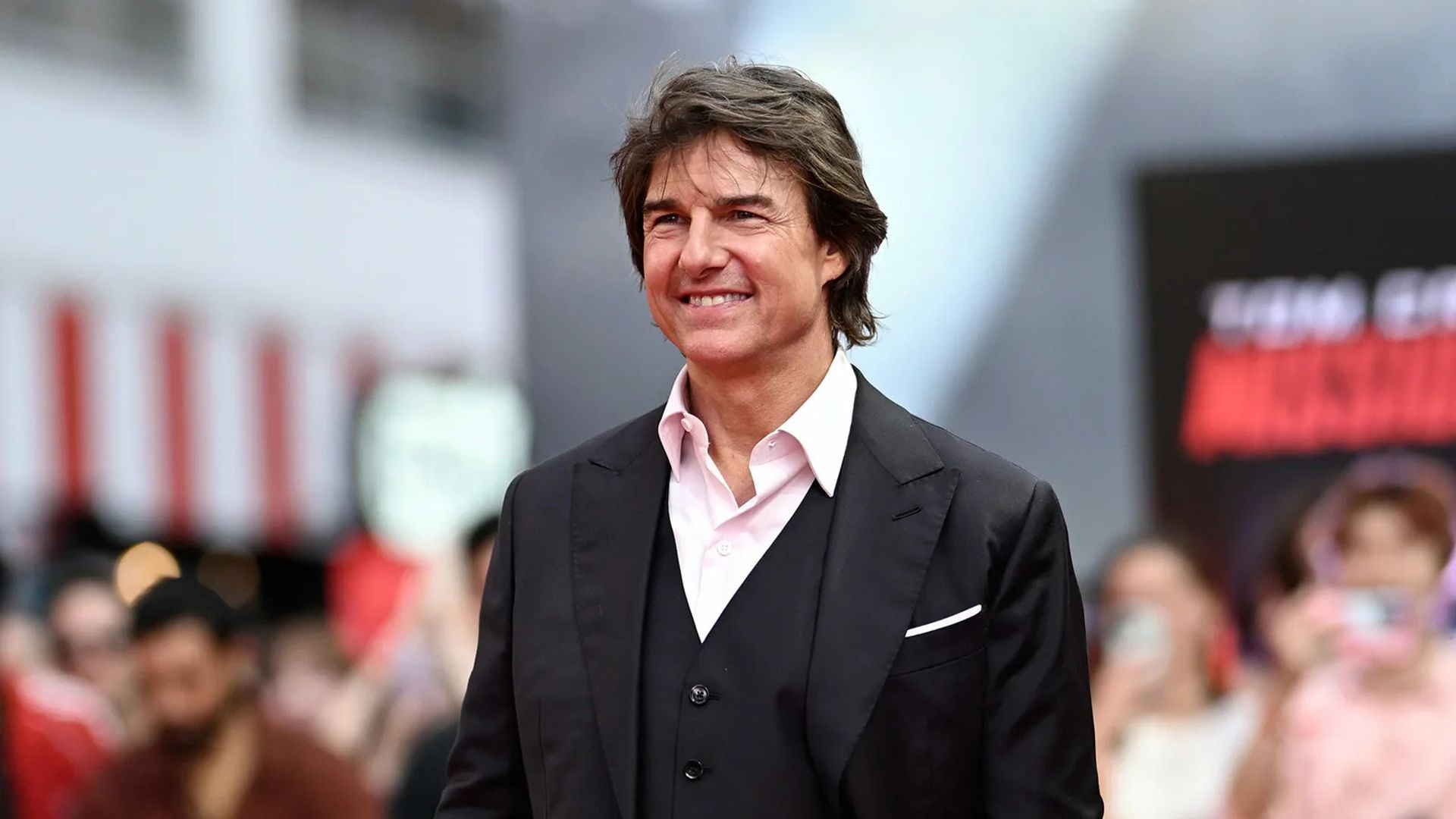 Tom Cruise en el estreno de otra Mission